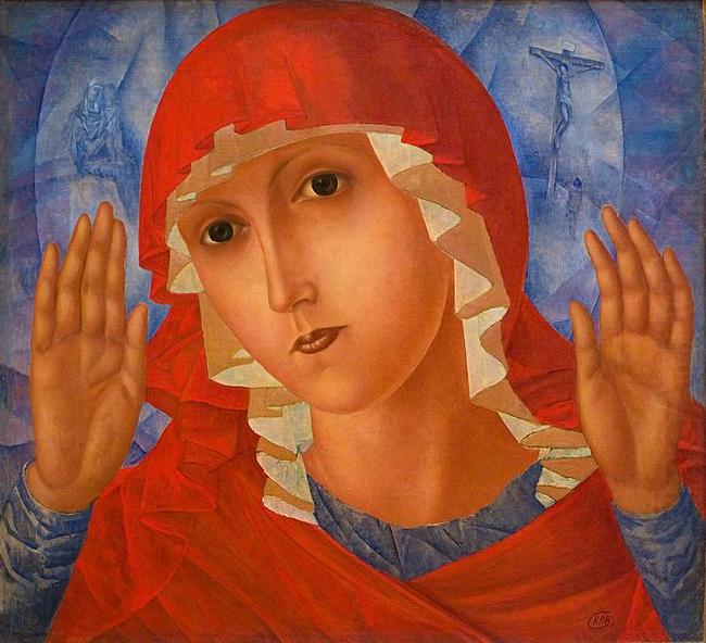 Kuzma Sergeevich Petrov-Vodkin The Mother of God of Tenderness toward Evil Hearts china oil painting image